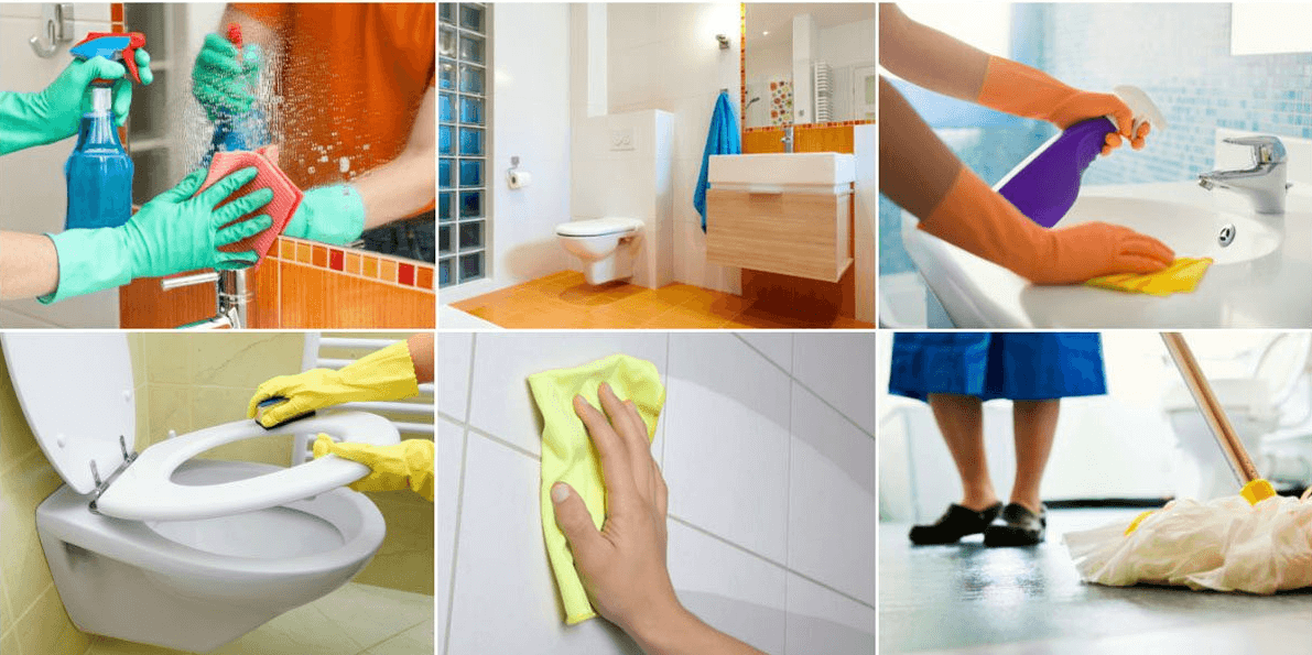 bathroom cleaning